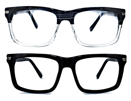 Black Matt \RectangularFrames Clear Lenses Glasses Geek Nerd Optical Hitchhiker 